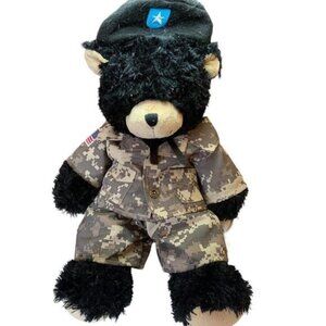 Build A Bear US Military Soldier Bear with Recorded Message I Love You​​​